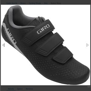 Giro Black Road Cycling Shoe with Strap Closure Womens 38